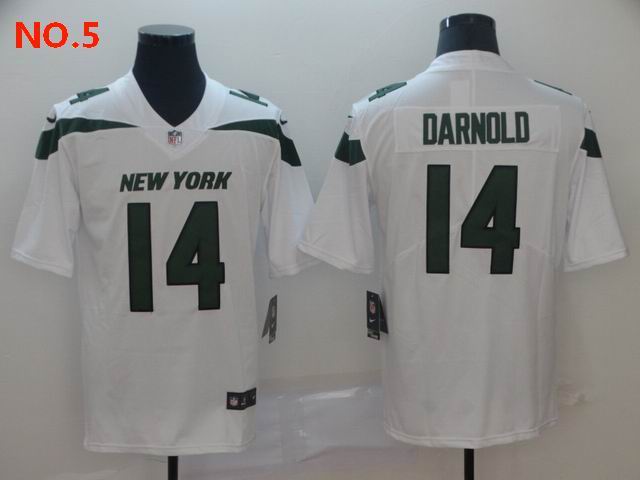 Men's New York Jets #14 Sam Darnold Jersey NO.5;